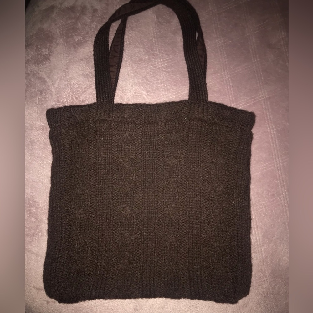 Yankee Candle Brown Cable Knit Bag
